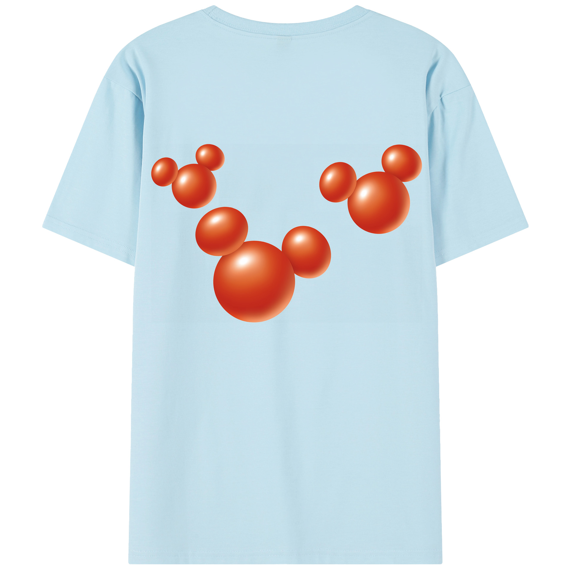 （画像用） ミッキーマウス Mickey Mouse 綿100％半袖Tシャツ（背面プリント）